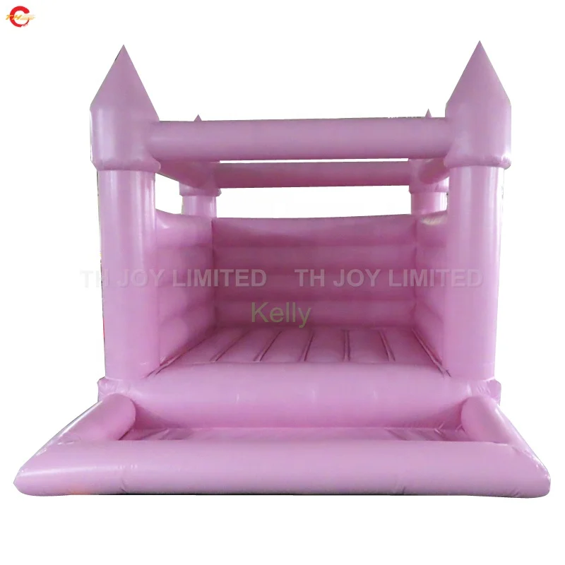 

free door shipping  pink inflatable bouncer commercial inflatable wedding bounce castle with ball pool, Customized