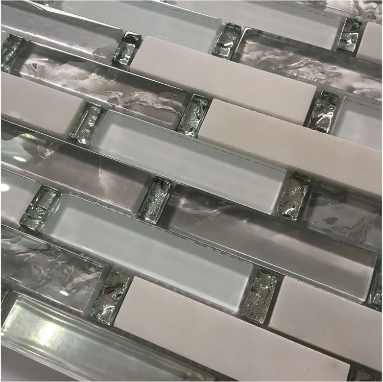 Super maket Top Selling Laminated Glass Mosaic tile from Foshan China