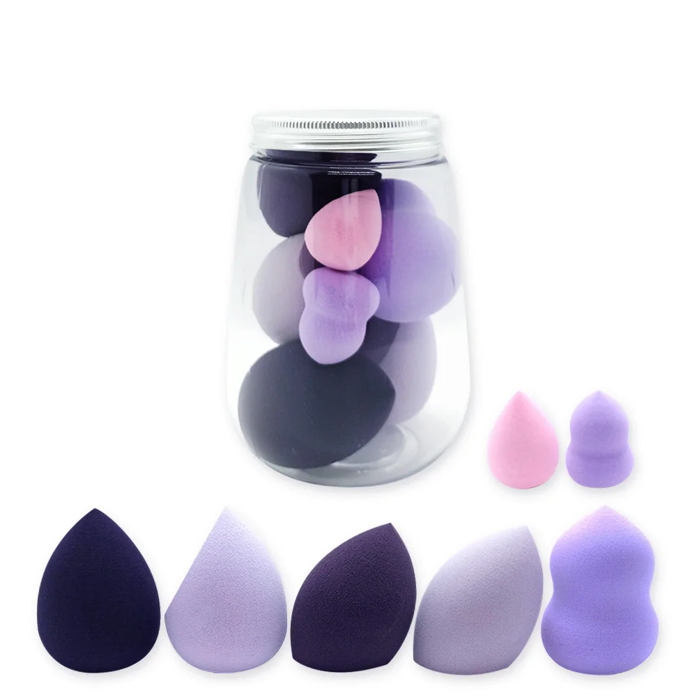 

Beaumaker 2021 makeup sponge set facial makeup puff makeup sponge bottle super soft beauty foundation blender make-up tools, 4 colors for option