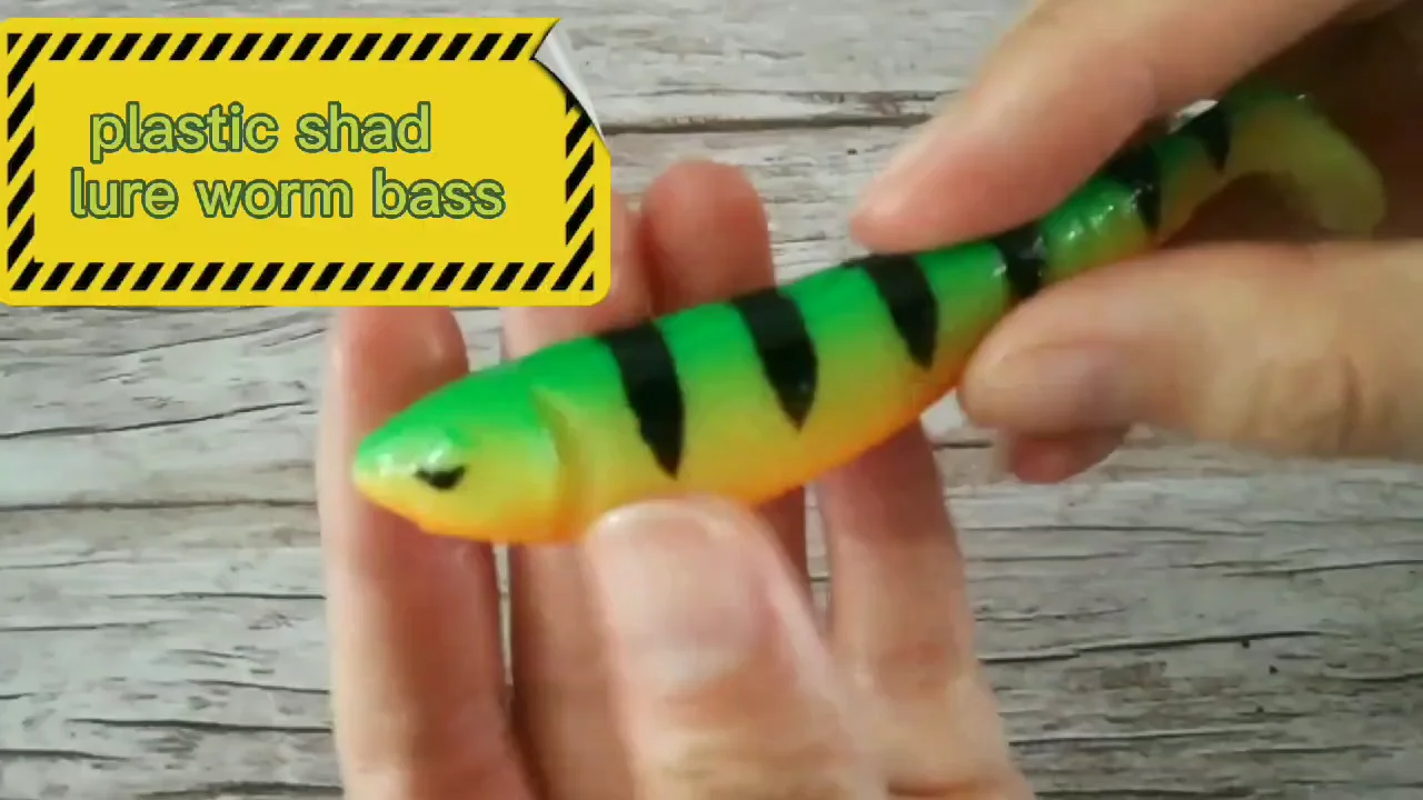 Johncoo 75mm 100mm Pvc Soft Plastic Fishing Lures Bait Soft Fish Bait