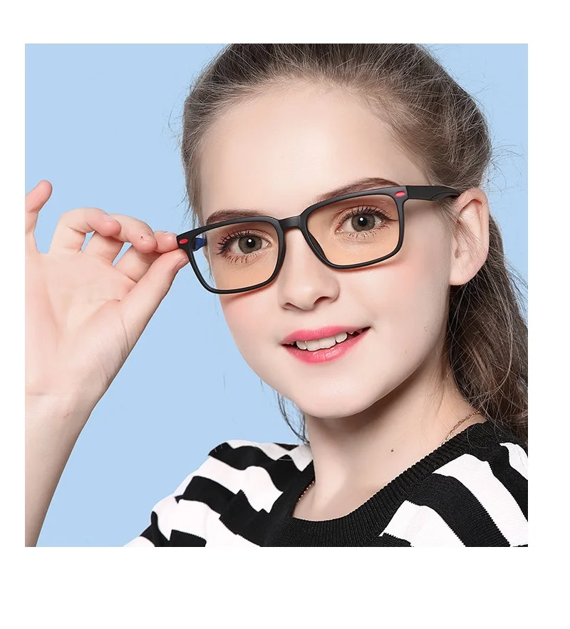 

2021 Hot Sale New Fashion Children Girls Anti Blue Light Blocking Custom LOGO Eyeglasses Kids Blue Light Glasses Frames, Any colors