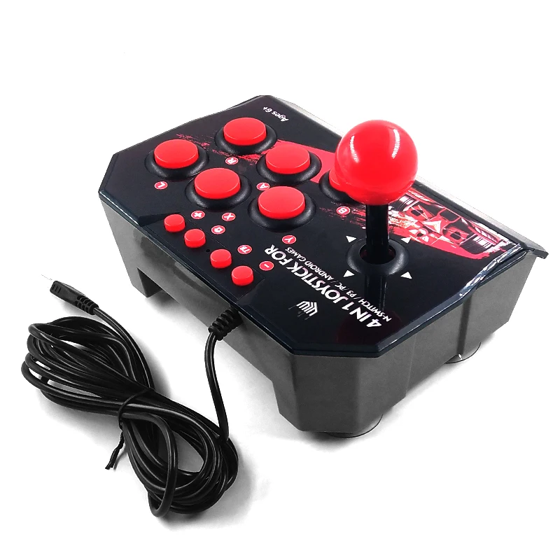 

YLW Switch Joystick TV Games Complete Function Buttons USB Port Plug and Play, Black