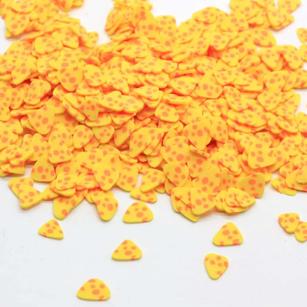 5*6MM  2*9*10MM Simulation Cheese Slices Polymer Clay Sprinkle for DIY Crafts Nail Art Decoration Scrapbooking Phone Accessoires