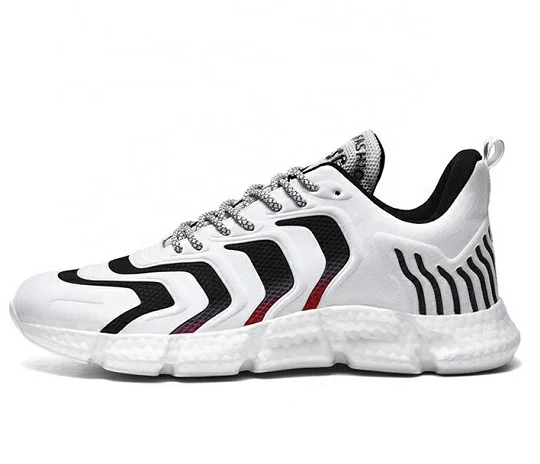 

Breathable Men Fashion Sneakers Sports Shoe Plus Size Spandex Upper Running Shoes