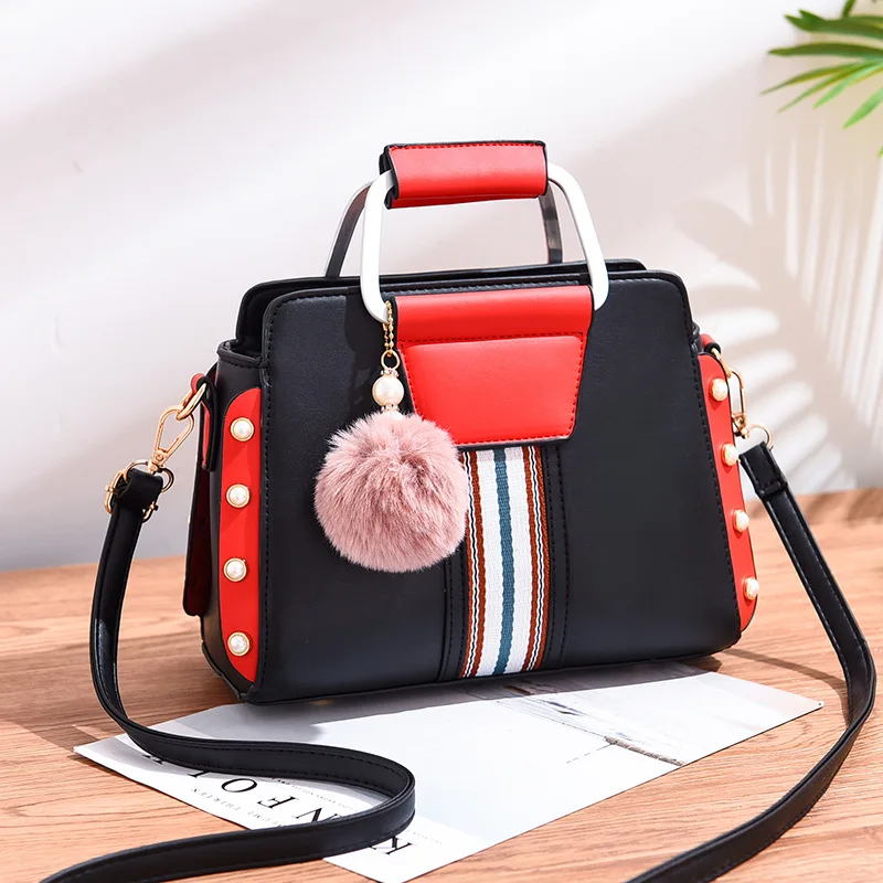 

Custom leather messenger bag pu leather for handbag foreign trade ladies hand bags shoulder, Accept customizable color