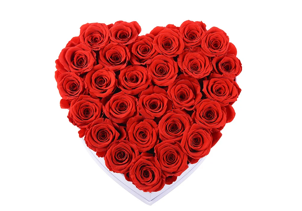 礼品与工艺品 装饰花,花环及植物 永生花和永生植物产品名称 心形玫瑰