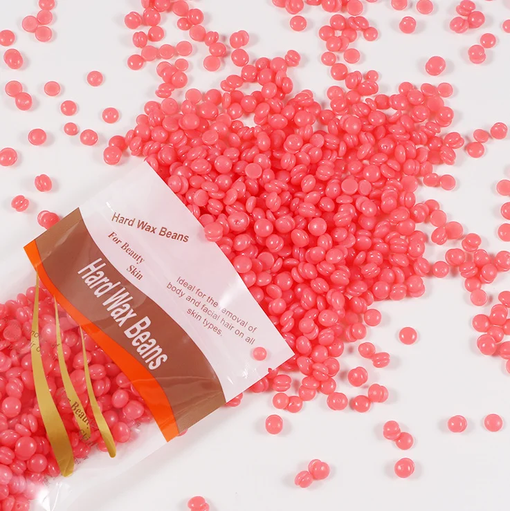 

100g Rose Depilatory Hot wax Beans Stripfree Hard Wax Beads for Hair Removal, Rose or other colors available