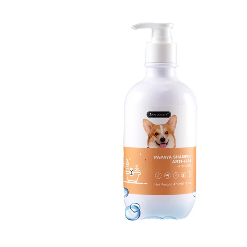 

BONNE DOUCHE Home Use Dogs Shampoo % Paraben 0% Sulfate with Papaya Anti Flea Deep Cleansing to kill and prevent flea develop