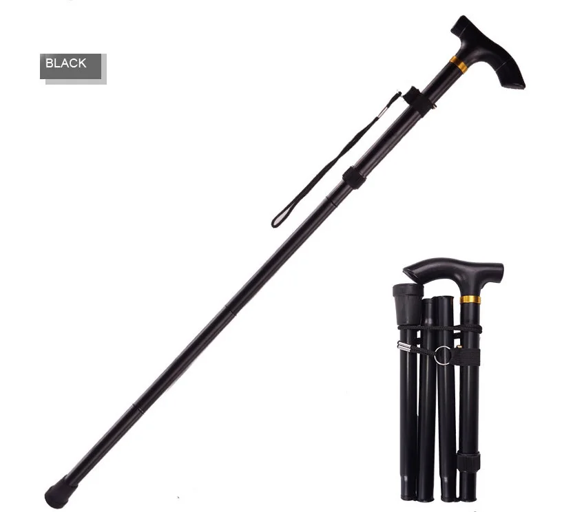 

Outdoor Hiking Climbing 4 Sections 85-95cm 6061 Aluminum Alloy Ultralight Walking Stick Trekking Poles