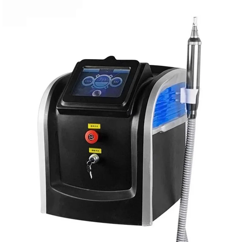 

Picosecond Laser Tattoo Removal Machine Portable Pico Laser Facial Skin Rejuvenation Equipment Pigment Removal Beauty instrument, Black