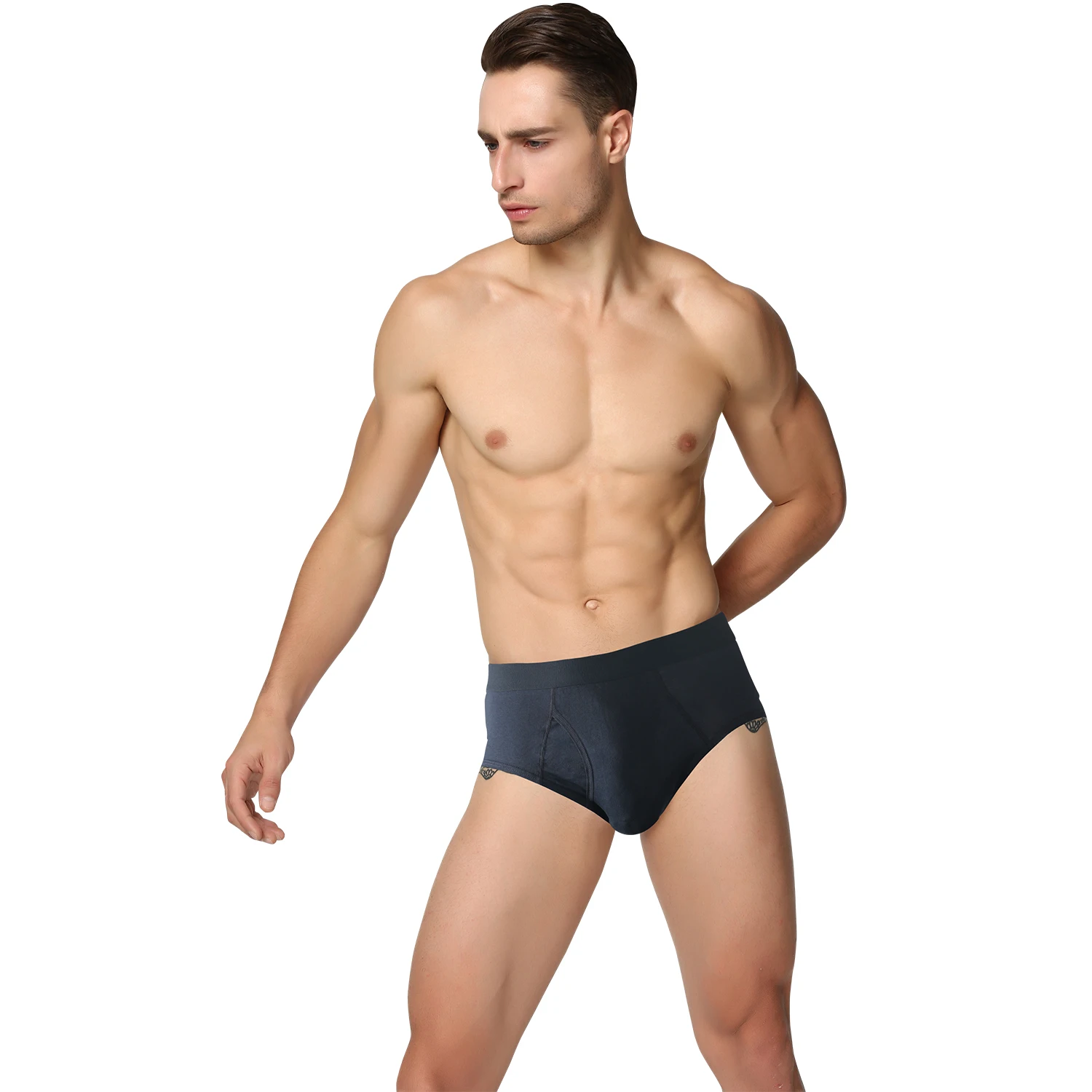 

Top sellers 2021 for amazon open front fly pouch breathable men's brief underwear custom