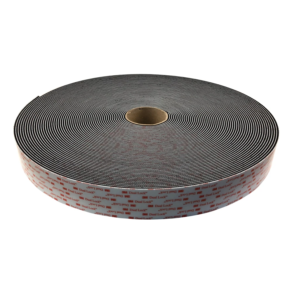 

100% Original 3M Dual Lock Elastic black Tape Reclosable High Strength Fastener with acrylic adhecive, Clear