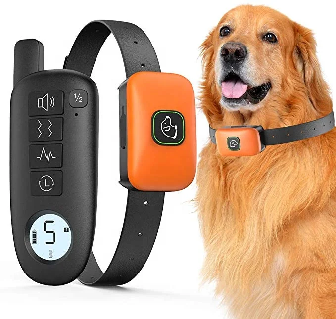 

1000ft Pet Dog Training Collar IP67 Waterproof Rechargeable Electric Shock Vibration Sound Dogs Bark Collar Training Dogs