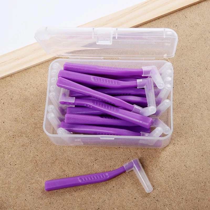 Long Handle L Shape Interdental Brush Buy Interdental Brush 0.7mm