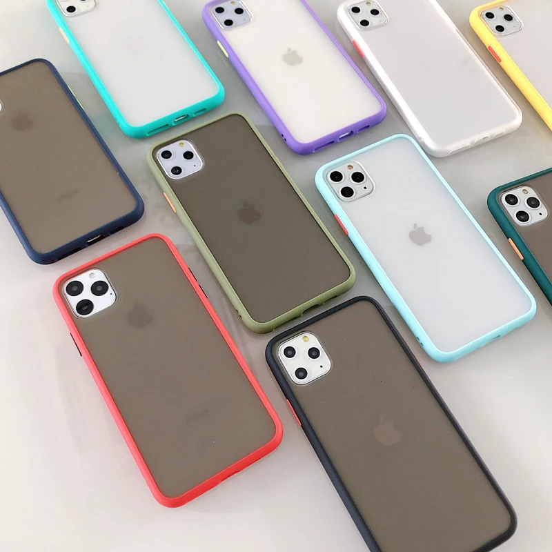 

Color Contrast Touch Feeling Skin Friendly Case Frosted PC+TPU Case for iPhone 11 Pro Max XR X/XS Max, Mix colors