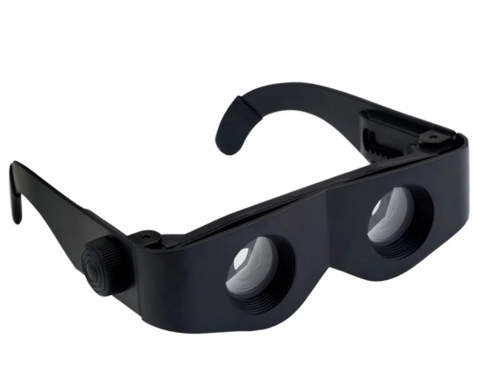

Larrex Portable 3x Wearable Hands free Portable Magnifying Binocular Glasses For Fishing Hiking Concert Sport, Black