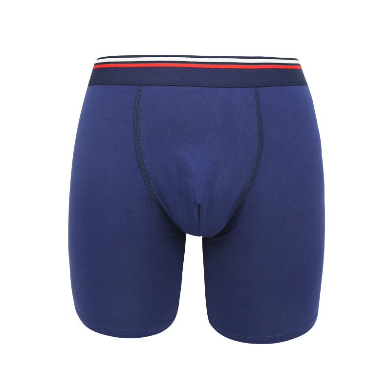 

Men's Boxer Briefs With Pouch Cotton Long One Fly Low Ries Boxer Briefs Underwear