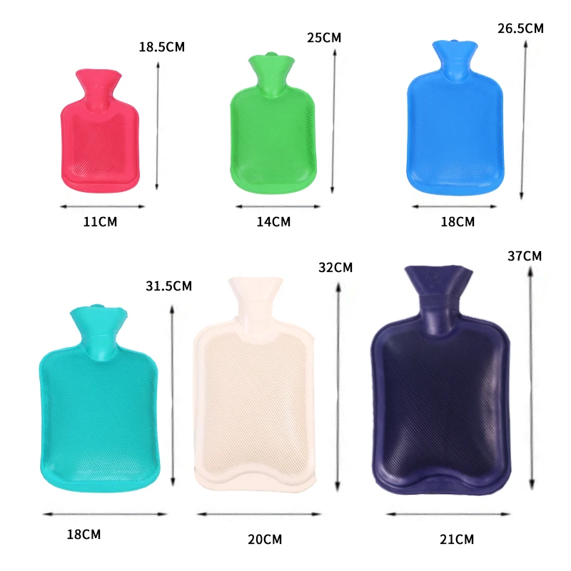 

Factory direct sales 2000Ml Rubber Hot Water Bag Hot water Bottle With Cover, Colorful