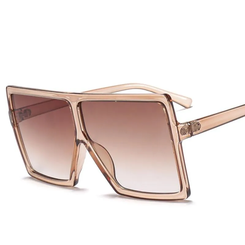 

HBK 2019 Big frame oversized square shades sunglasses women K30046