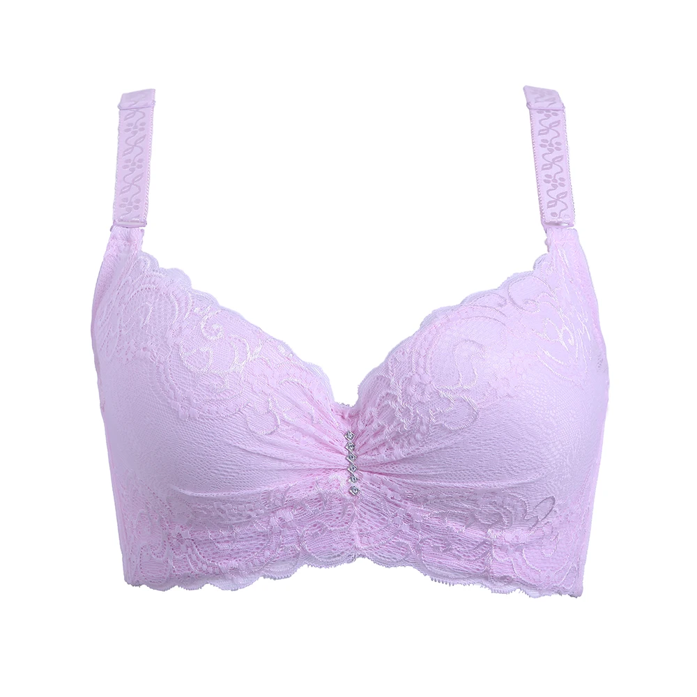 

Manufacture China Sale Comfort Plus Size Bra Women Sexy Lace Bra Nylon / Cotton 85% Material Bra For Women #2255