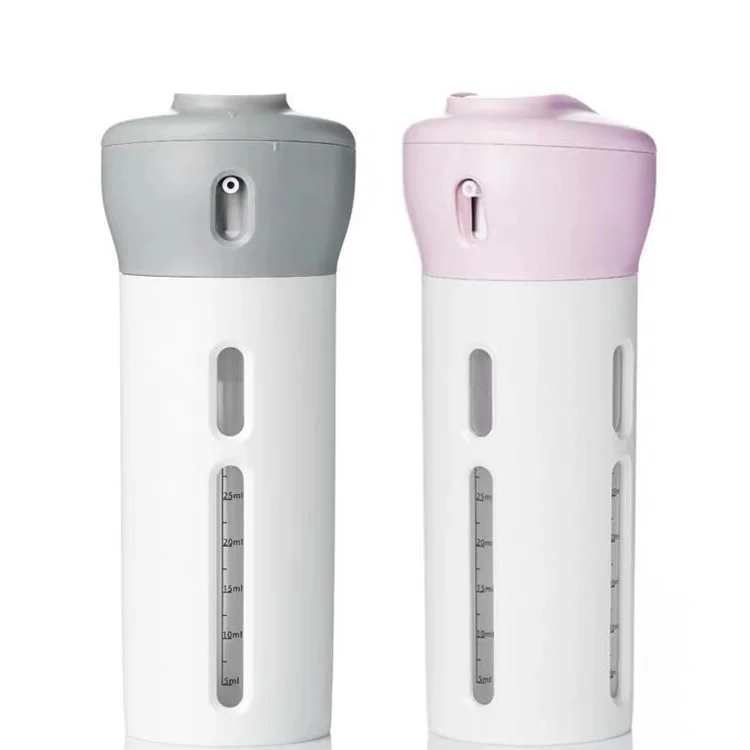 

Travel Sub-Bottle Set 4 In 1 Portable Travel Bottles Rotatable Lotion Dispenser Cosmetic Organizer For Outdoor Grey Packaging