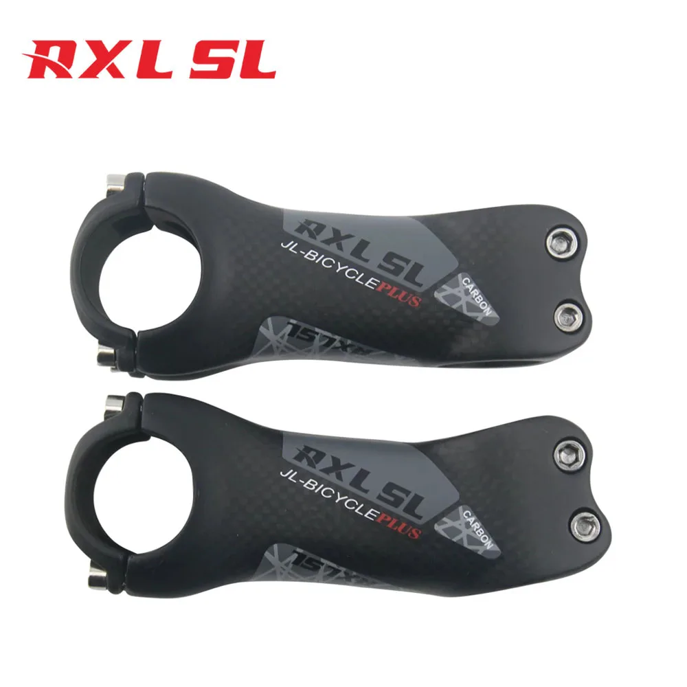 

RXL SL Carbon Bike Stem 80mm Bicycle 3K Matte Mtb Handlebar Stems 6/17 Degree 70/80/90/100/110/120/130mm, Red/grey