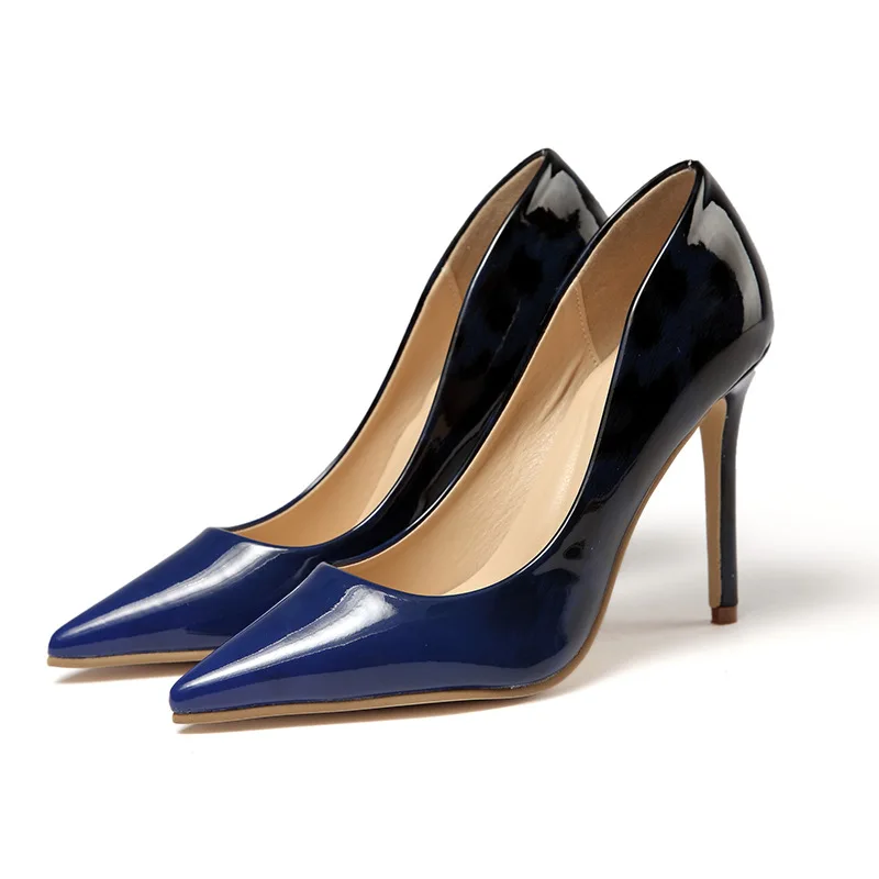 

Amazon AliExpress Hot Sale Women's High Heels Plus Size Solid Color Pointed Toe Shoes Women High Heels
