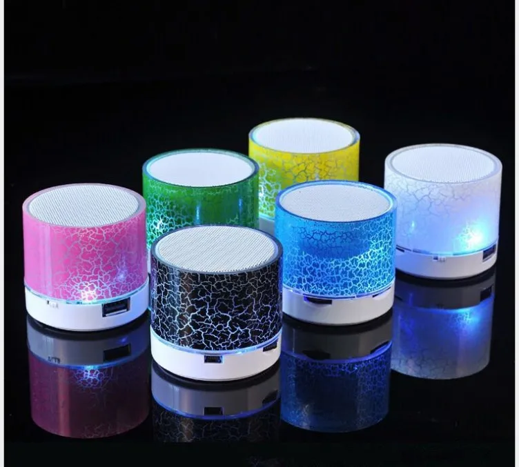 LED Portable Mini Speaker Wireless Bass Speaker W/TF USB led music speaker cheap bocinas portable - ANKUX.COM