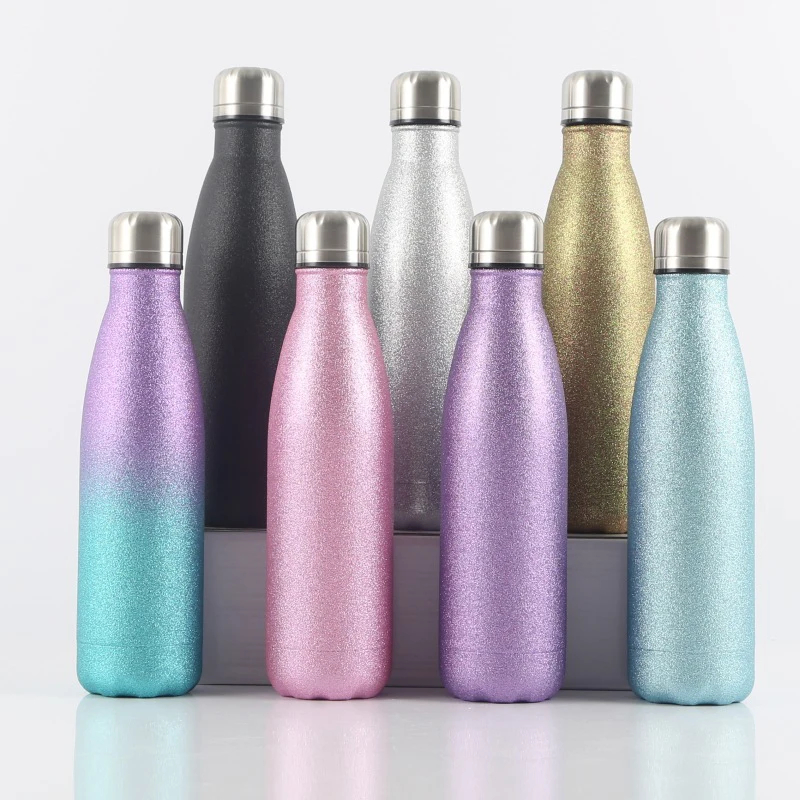 

Double-layer bowling cup logo customization 304 stainless steel sports water bottle Coke bottle thermos