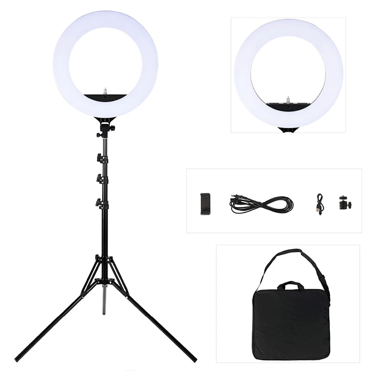 Selfie 18 Inch Lamp Webcam Tripod Smartphone Ring Led Ring Light Tripod neewer ring light 18 inch with stand