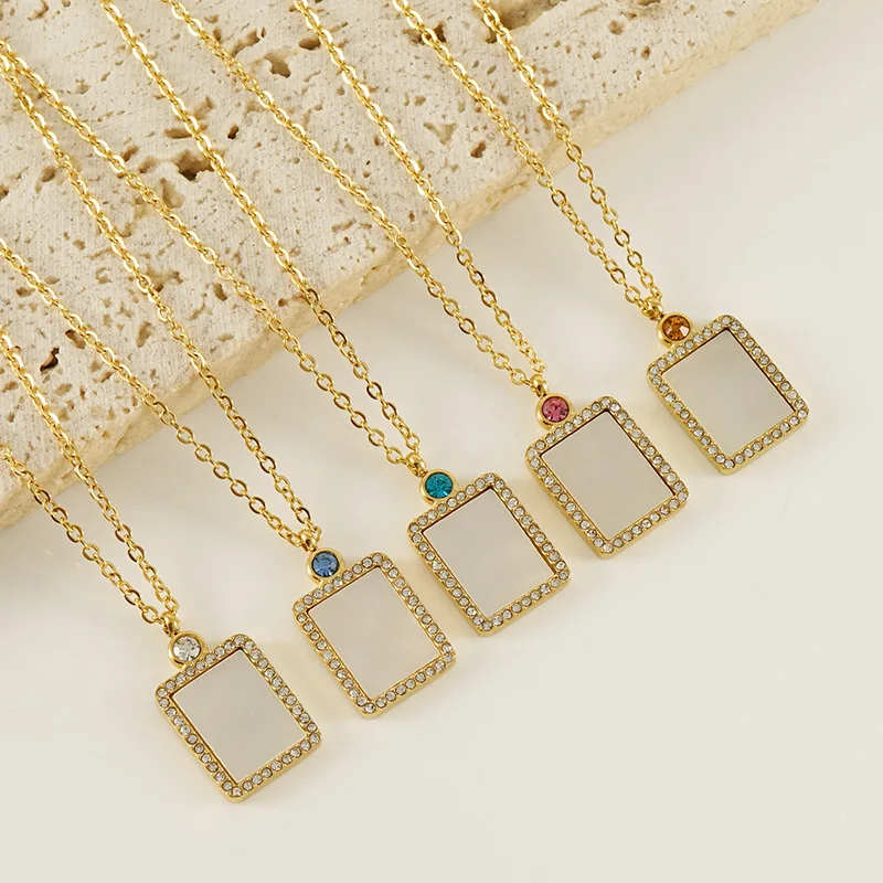 

Luxury Jewelry 18k Gold Plated Stainless Steel Love Heart CZ Flat Snake Chain Zirconia A-Z 26 Alphabet Letter Pendants Necklaces