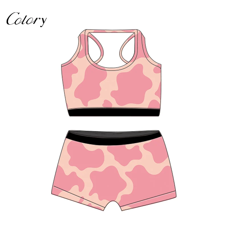

Colory 2 Piece Set Clothing Women Romper Shorts Print Onesie, Picture shows