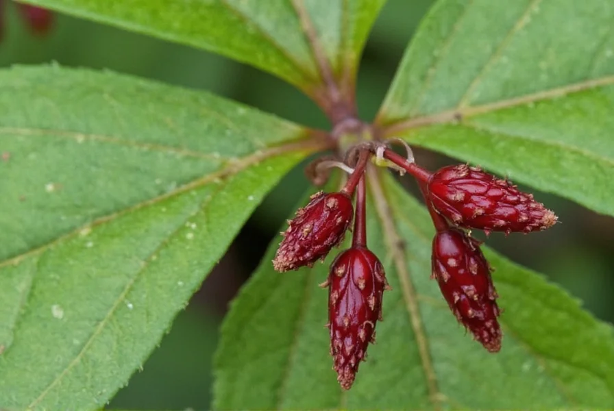 Star anise used in traditional tea preparation with other medicinal herbs