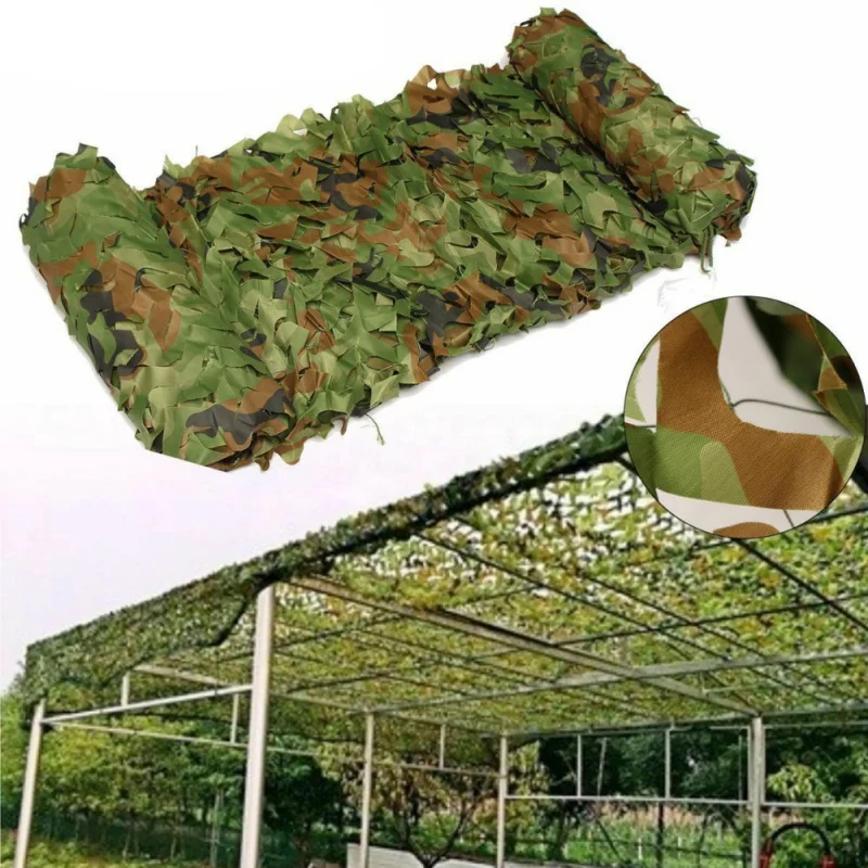 

3mx3m 3mx4m 3mX5m Camouflage Net Camo Hunting Shooting Hide Army Camping Woodland Netting