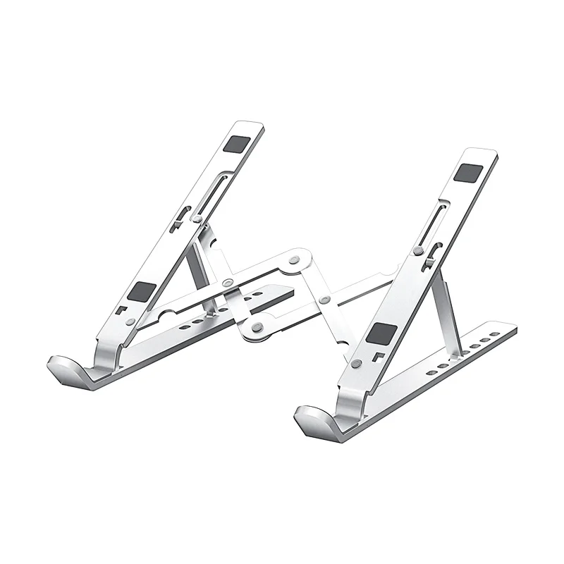 

High Quality Aluminum Alloy Material Solid And Durable Laptop Stand 6 Level Degree Height Adjustable Cooling Pads For Computer
