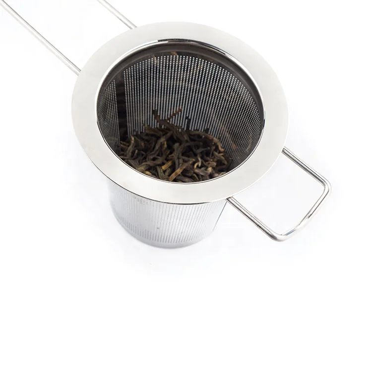 

Promotional Tea Infuser Steeper Strainer With Folding Handle Tea Infuser Stainless Steel 304