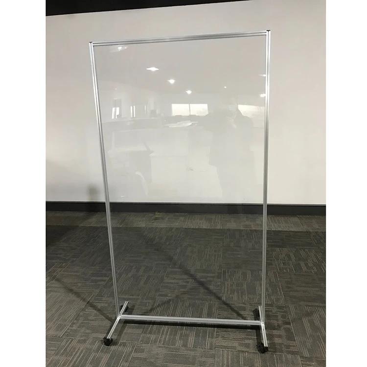 New Design Acrylic Free Standing Partitions Acrylic Glass Partition