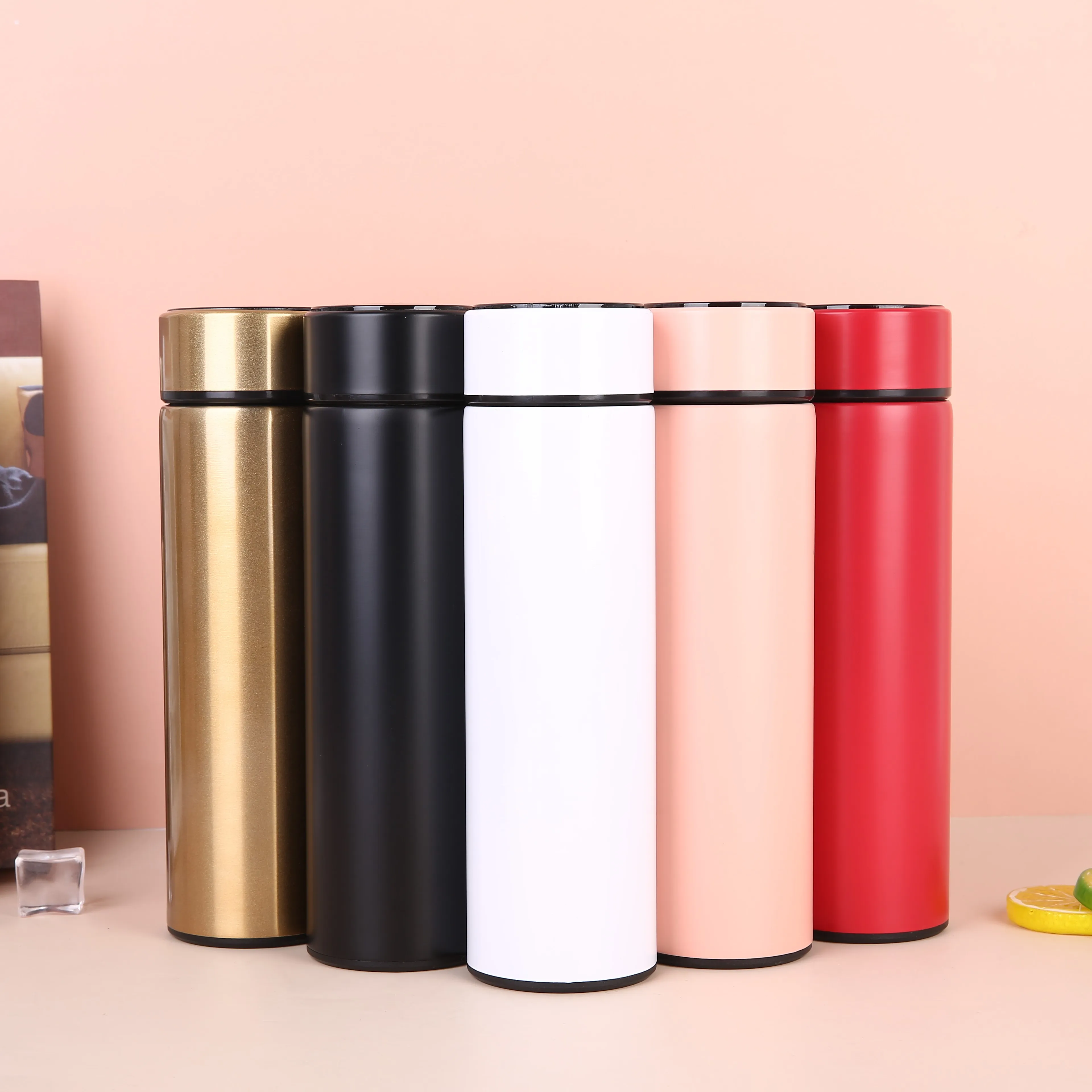 

Smart LCD Insulation thermal Stainless Steel Double wall thermo vacuum flask temperature display water bottle, Customized colors acceptable