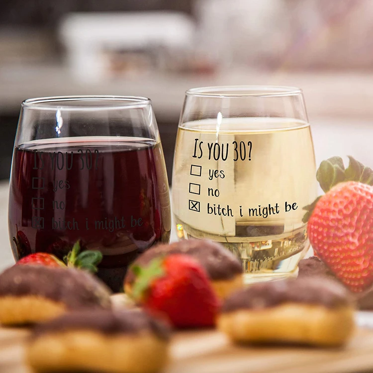 

factory custom heat resistance borosilicate reusable glass wine cup, Clear,pink