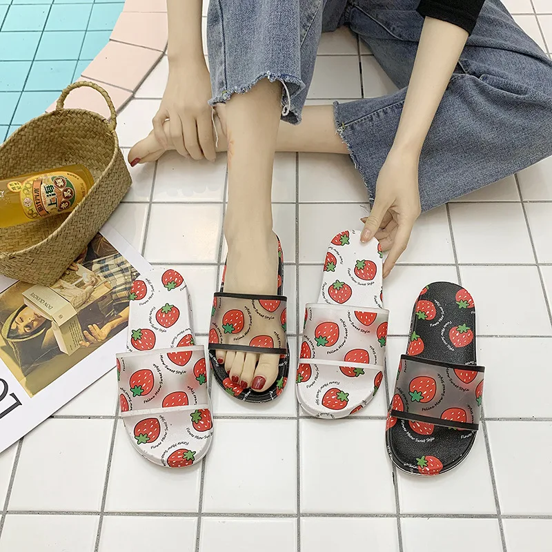 

Women Slippers Watermelon Banana Home Slippers Summer Sandals Slides Women Shoes Flip Flops Sandalias, Cherry ,strawberry, pineapple ,lemon