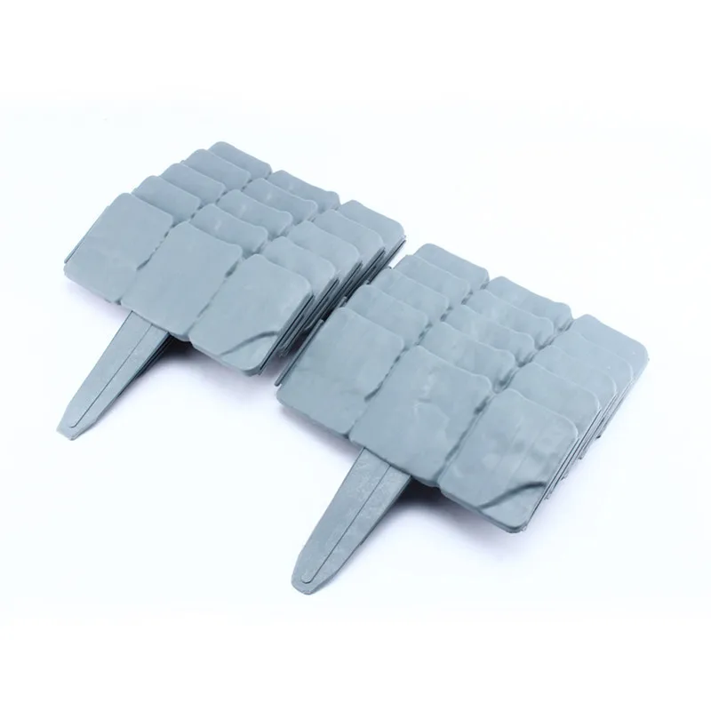 

Insert Plastic Garden Fence Border Garden Lawn Border, Grey/red