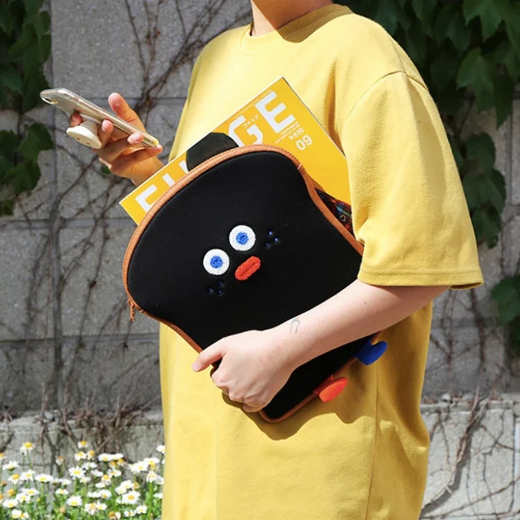 

South Korea Style Toast Liner Laptop Shockproof Bags Sleeve Tablet Pouch for iPad, Customized color