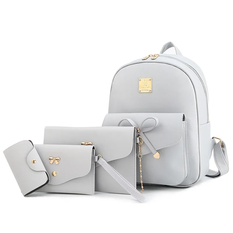 

New arrival fashion school backpack set 4 pcs bags for girls purses and handbags sets