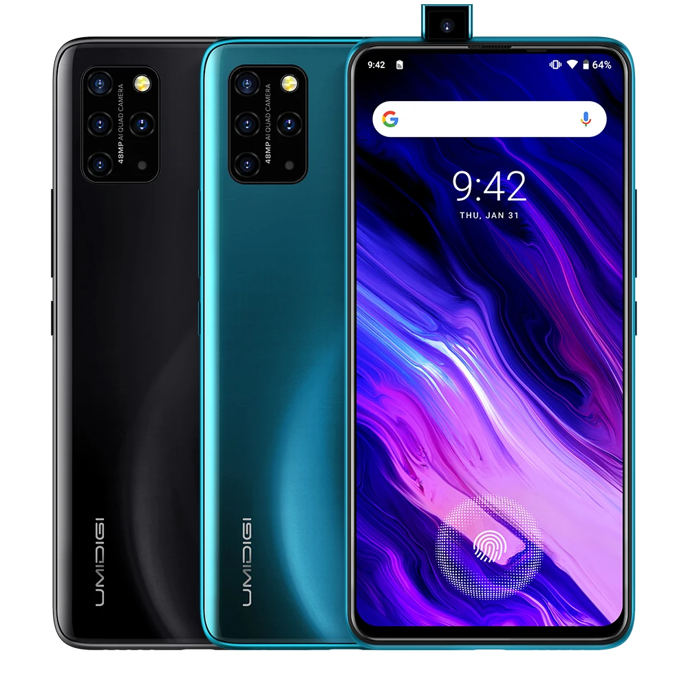 

UMIDIGI S5 Pro 4g Smartphone Android Helio G90T 6G 256GB FHD+ AMOLED In-screen Fingerprint 48MP Camera 4680mAh Mobile Phone, Black,blue