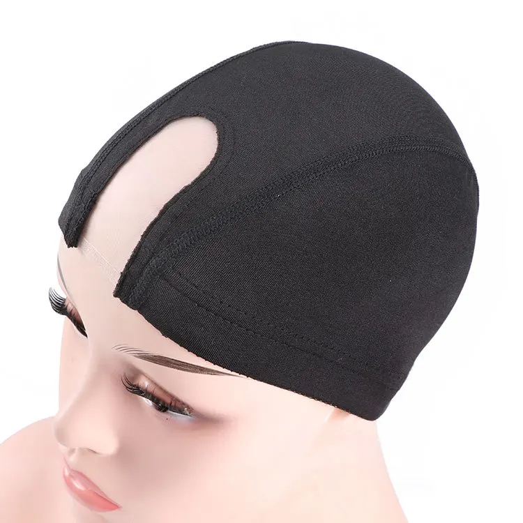 

Fashion U Part Lace Elastic Wig Cap, Black