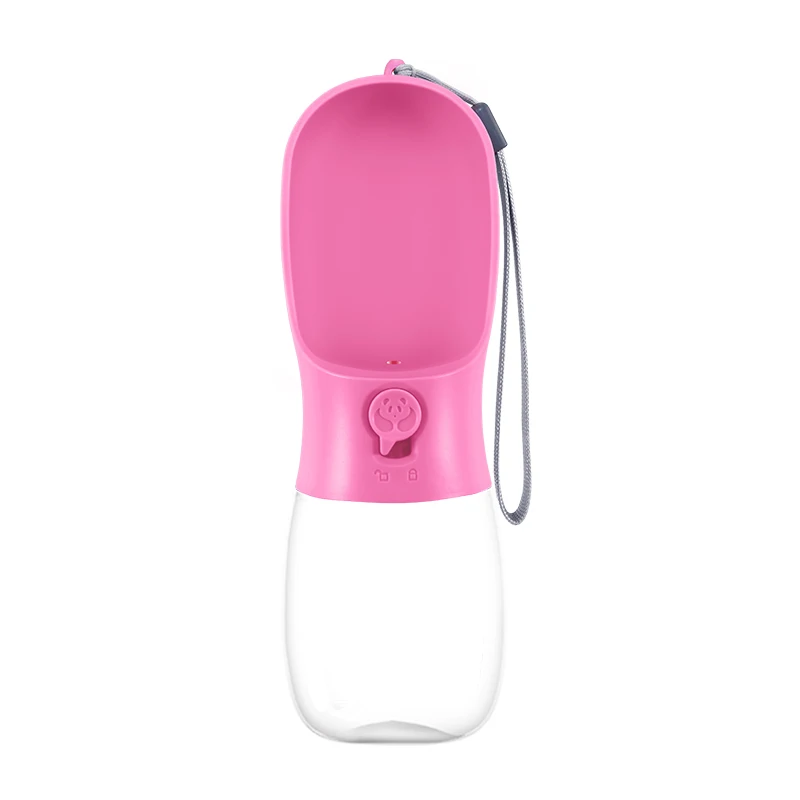 

Most popular portable pet travel outdoor drink feeding bottle pet dog water bottle, Sky blue, sakura pink, milk white