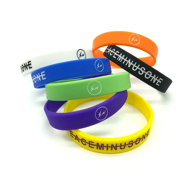 

hot selling eco-friendly advertising gifts no minimum cheap custom logo baller band silicone bracelet for election, Pantone color