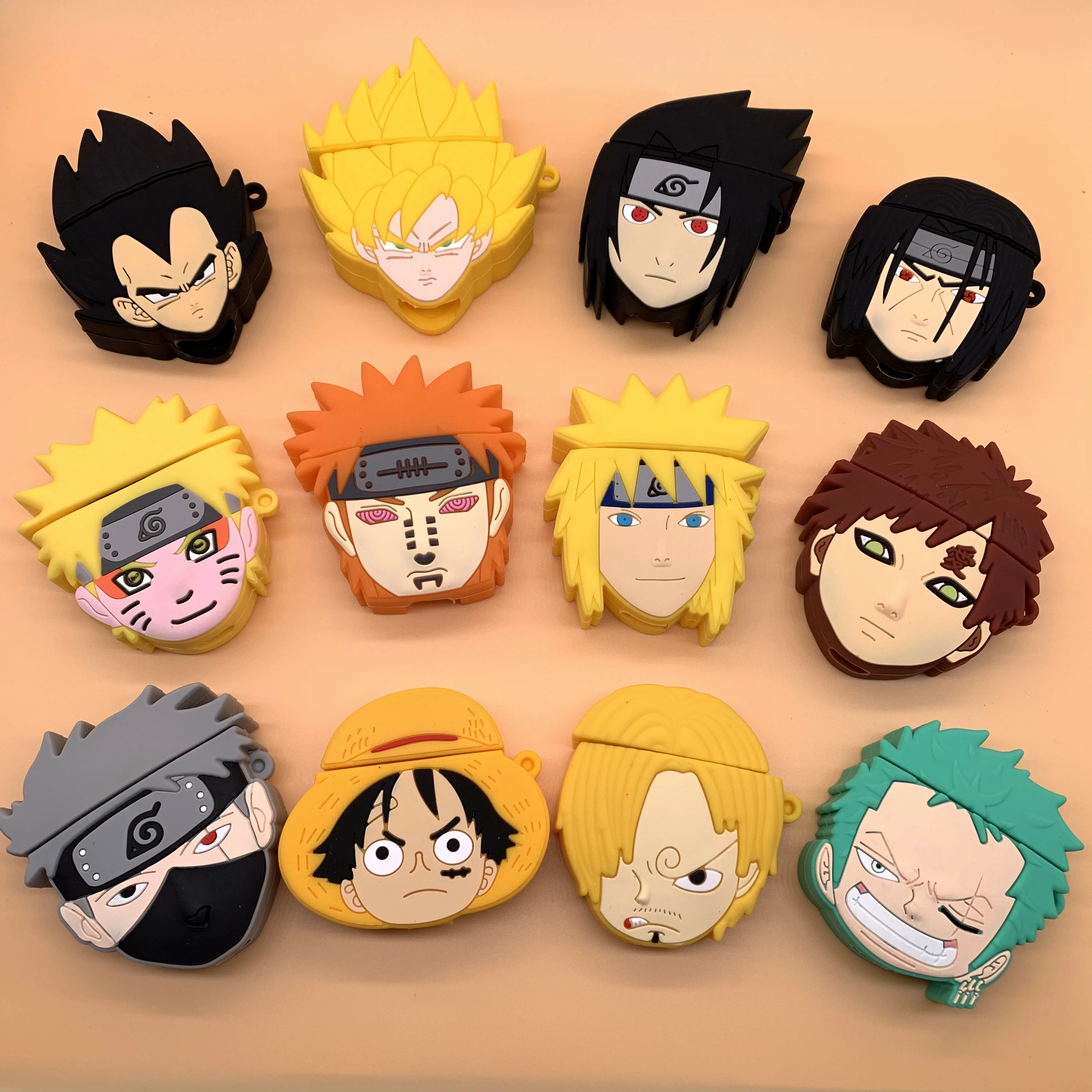 

Full Hero Goku Vegeta Gaara Sasuke Luffy Cover For Airpod For Apple AirPods 1 2 Case