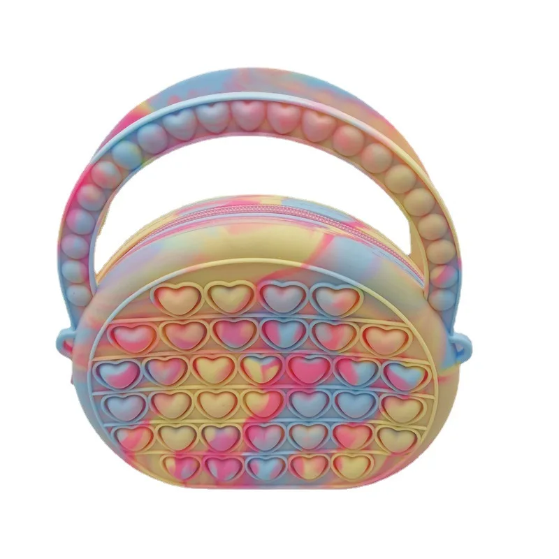 

Hot New Colorful Silicone Jelly Fidget Bag Girls Mini Purses Kids Cute Coin Purse