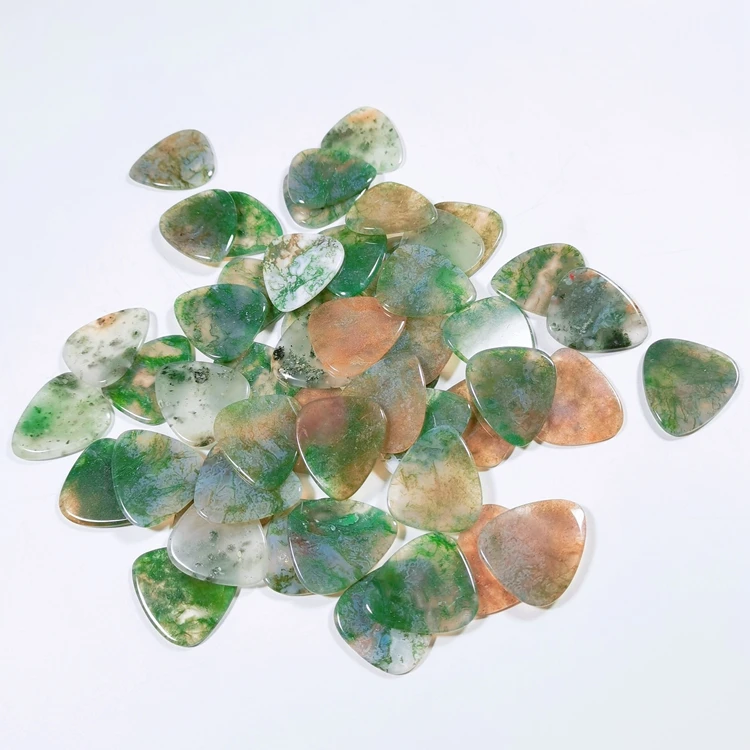 

Thumb Finger Moss Agate Guitar Picks Plectrums Guitar Accessories